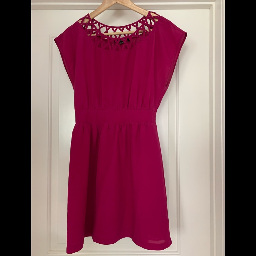 Medium hot pink tunic dress